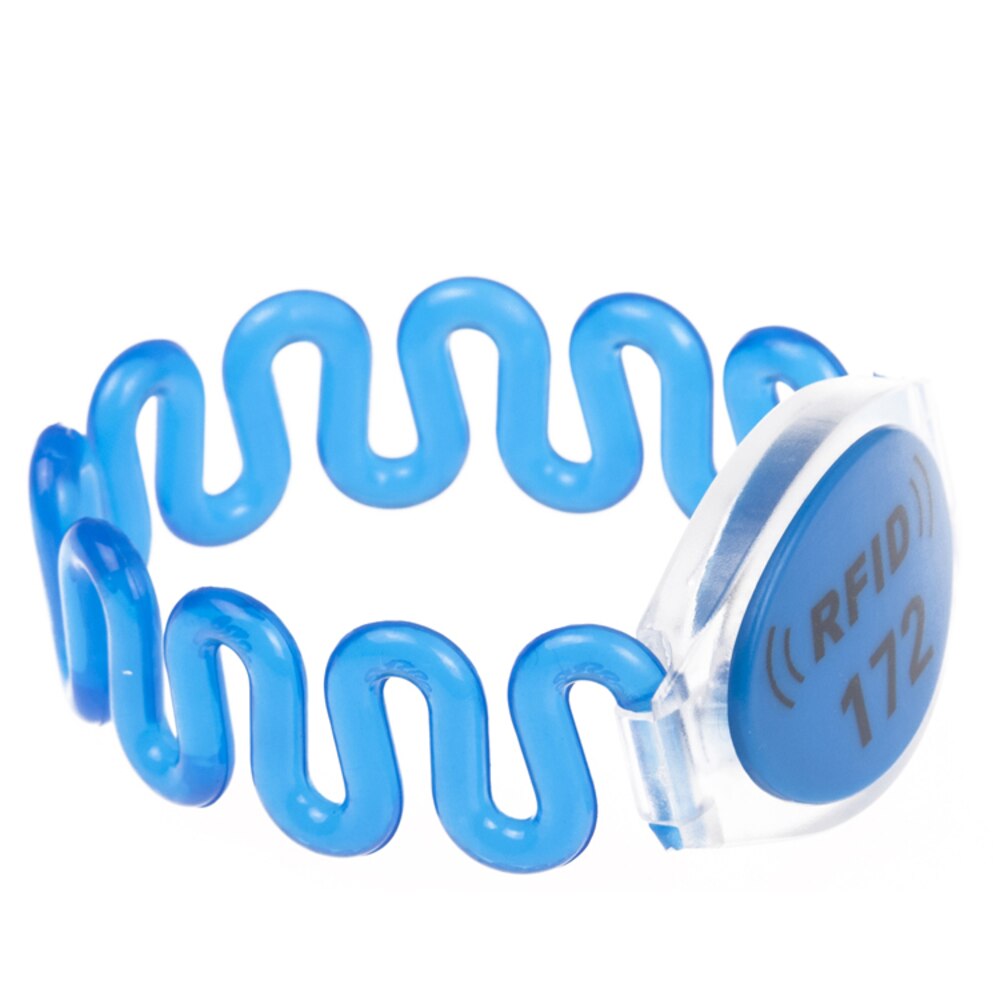 RFID Silicone Wristband With Snap Social Media NFC Chip Smart Bracelet