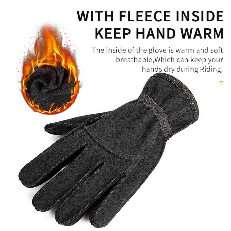 Giyo-guantes de invierno para hombre y mujer, equipo de ciclismo con almohadilla de Gel, de dedo completo, para bicicleta de montaña y motociclista, con pantalla táctil