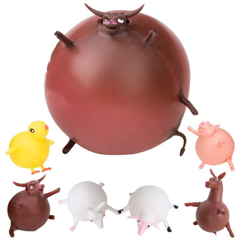 Baby Speelgoed Grappig TPR Blazen Animal Squeeze Anti-stress Zachte Rubber Opblaasbare Games Bal Speelgoed Voor Kinderen Kids Fun