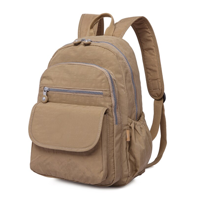 TEGAOTE Laptop Schule Rucksäcke für Teenager Mädchen Mochila feminin Rucksäcke Anti-diebstahl Wasserdichte Taschen für Männer Frauen 1503#: Kakifarbig