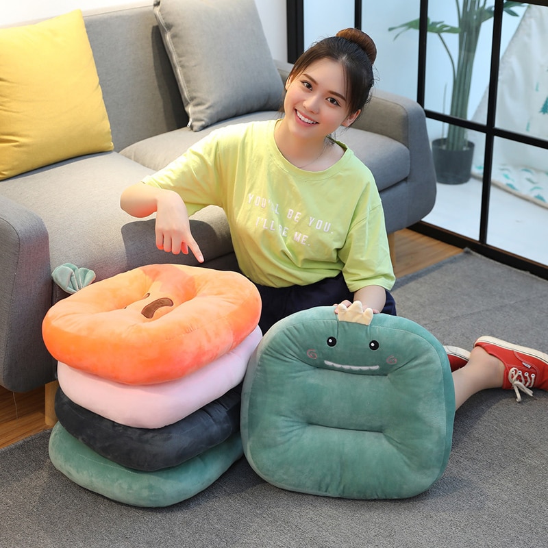 Cartoon Chair Cushion Pads Chair Seat Pads Seat Cushion Chair Pillow Decorative Floor Pillow pads Cushion for Chair Students Pad