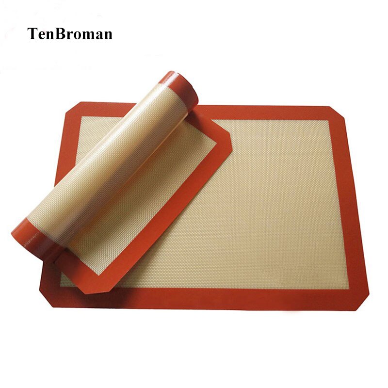 TENBROMAN Siliconen Bakken Mat Non-stick Silicon Liner Voor Bakken Bitterkoekje/Gebak/Cookie Maken