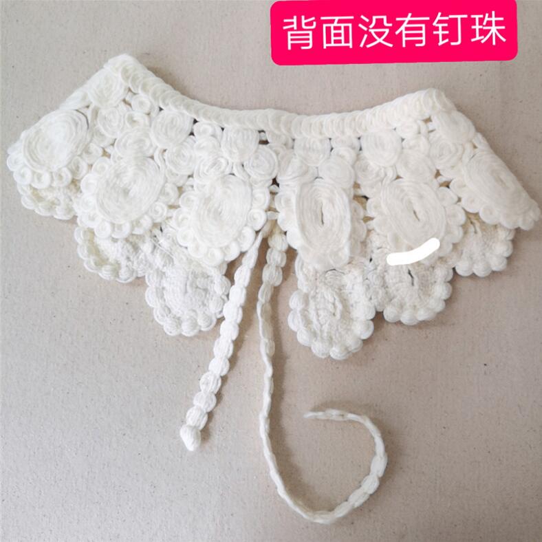 Woolen Thread Beads Sen-line Lace Collar Doll Collar Adult Big Boy applique Finished Collar Shawl