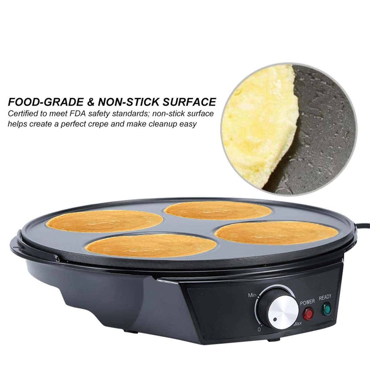 Multifunction Electric Pancakes Machine Pancake Pan Electric Skillets Egg Ham Pans Frying Pot Breakfast Maker Pan Kitchen Cooker