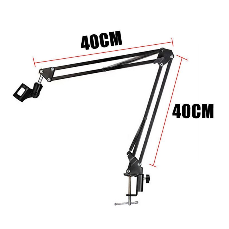 Professinoal Broadcasting Live Mic Stand Microphone Scissor Arm Suspension Boom Mount Shock Holder Studio Sound for PC Desktop
