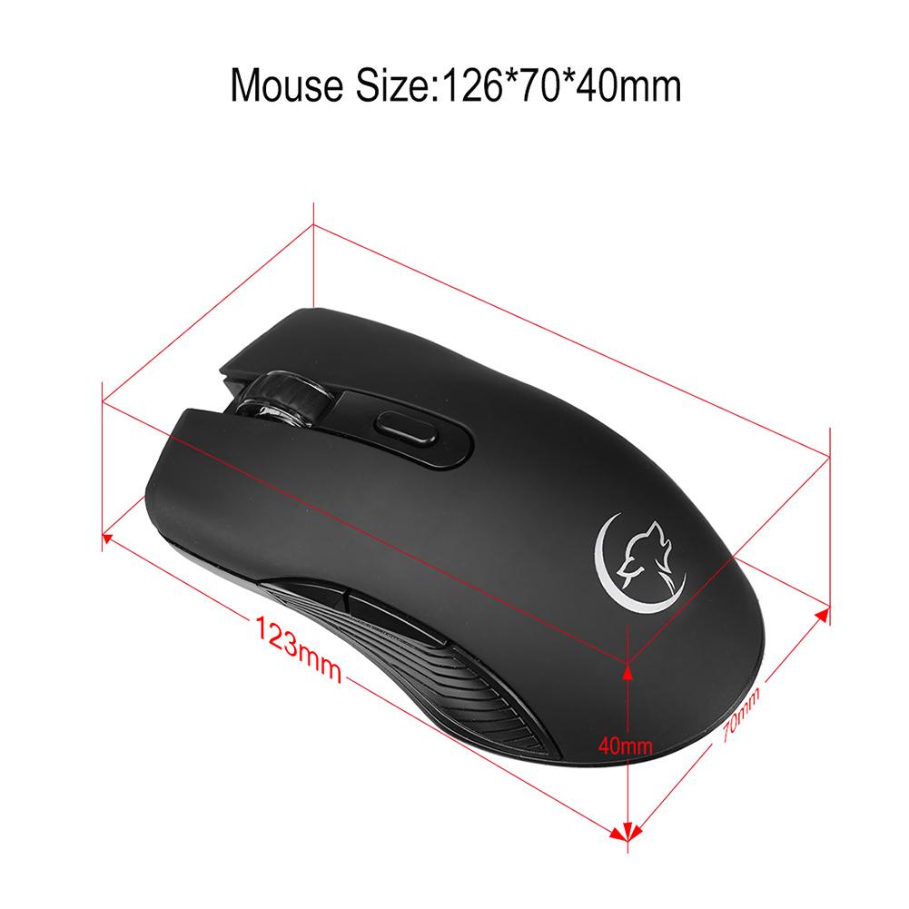 G829 kabellose gaming-mäuse (2.4 ghz) mit usb-empfänger für pc, laptop und desktop-pc