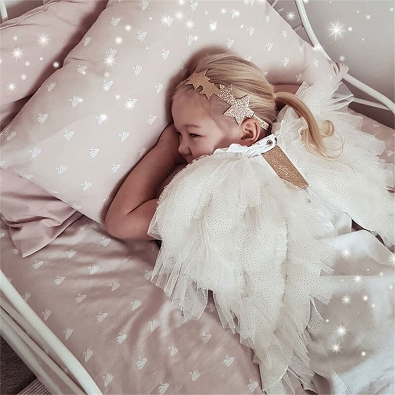 Beautiful Kids Girls Party Wear Angel Wing Accessories Baby Girl Lovely Photography Props Christmas Halloween Props