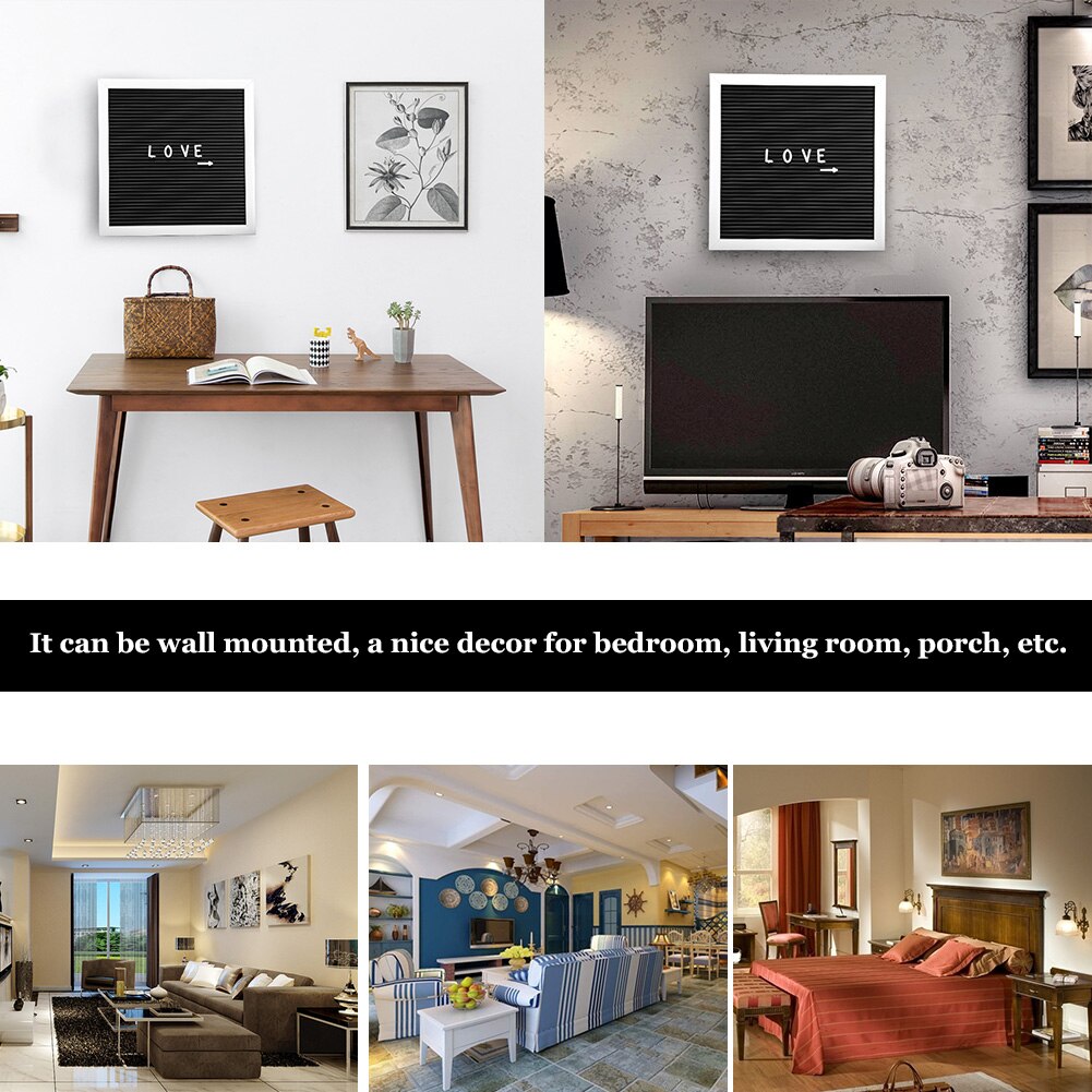 25cm*25cm Message Felt Letter Board Sign Changeable Letters Numbers Room Decor wall mounted, a nice decor for bedroom