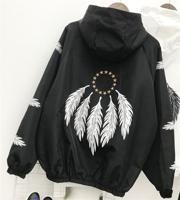 Harajuku Autumn Women Bomber jacket Women Coat Summer Thin Sunproof Long Sleeve Zipper Top Coat Biker Casual Jacket Outwear