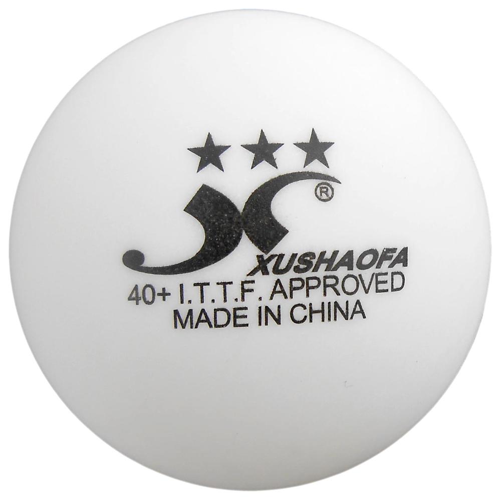 6x xushaofa 40+  bordtennisbolde hvide 3 stjerner: Default Title