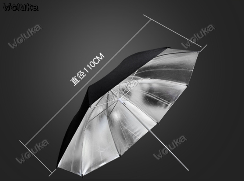 Godox 43 Inch 110Cm Buitenste Zwart Zilver Reflecterende Paraplu Fotoapparatuur Zachte Schuur Fotografie Paraplu CD50 T03