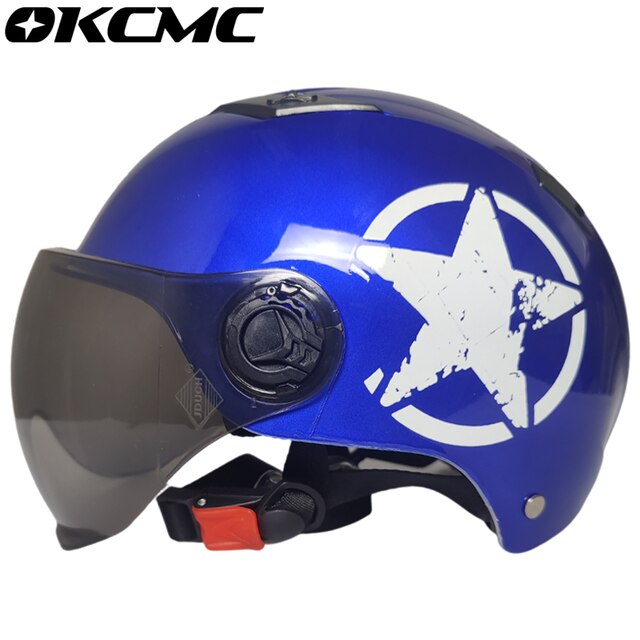 Capacete Aberto Moto Motorcycles For Adults Motorcycle Off-Road Scooter Open Face Half Half Face Flip Up Downhill Engine Helmet: NO5 / S