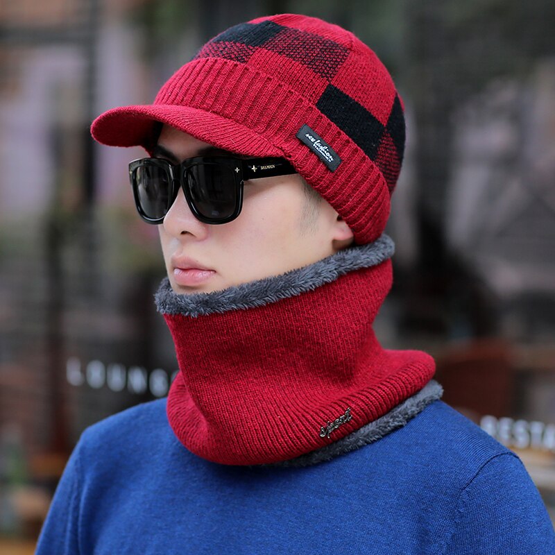 Skullies bonnets hommes chapeaux d'hiver pour hommes écharpe tricoté chapeau casquette femmes hiver Bonnet chapeau Homme Homme Gorro Bonnet casquettes de Baseball: 03