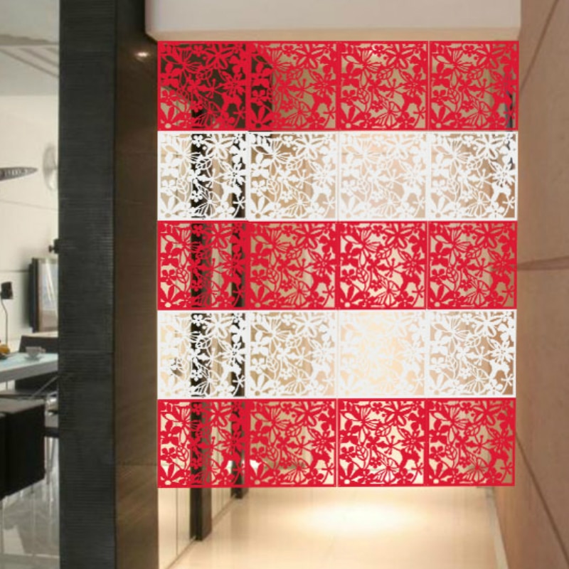 20 sztuk wiszący parawan kreatywny TV ustawienie ściany papier artystyczny skaleczenie salon ganek partycji składany ekran parawan partycji