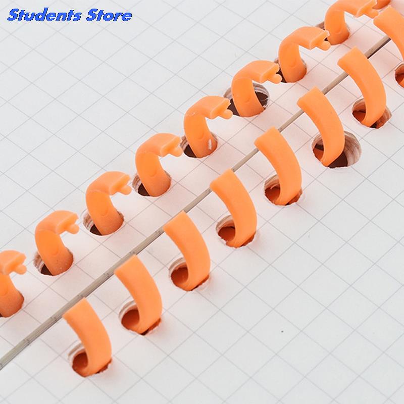 30 Holes A4 A5 A6 Loose-leaf Plastic Binding Ring Spring Spiral Rings Paper Notebook Stationery Office Supplies