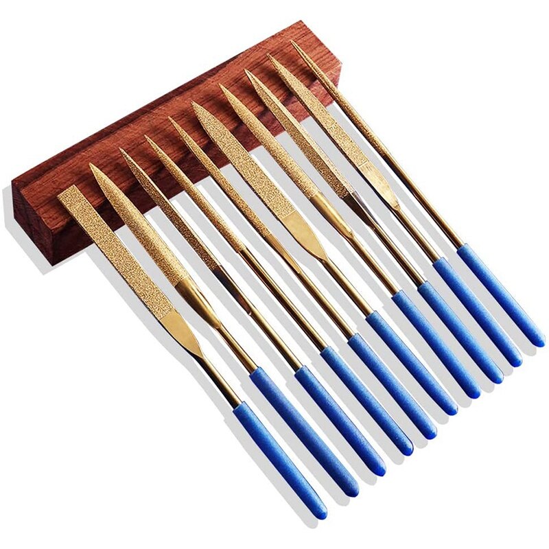 Metal File Set, Jewelers File Set, Crystal Repair File Set, Mini Diamond Needle File Set, Metalsmithing Tools 10 Pcs