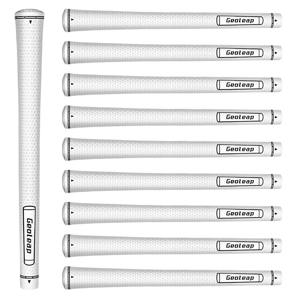 Geoleap Rubber Golf Grips 10pcs/lot Double G Pattern, Golf Club Grips, Standard,4 Colors to choose