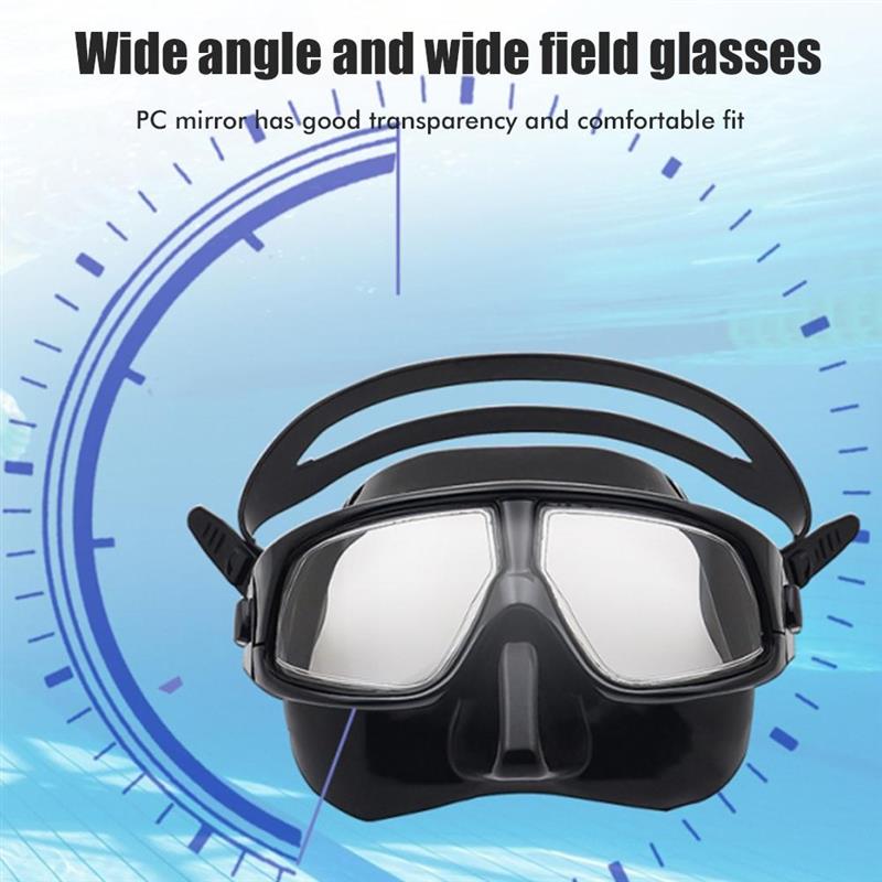 Silicone Gear Scuba Diving Mask Equipment Snorkel Adults Anti-Fog UV Waterproof Swim/Dive Glasses Men Women Goggles