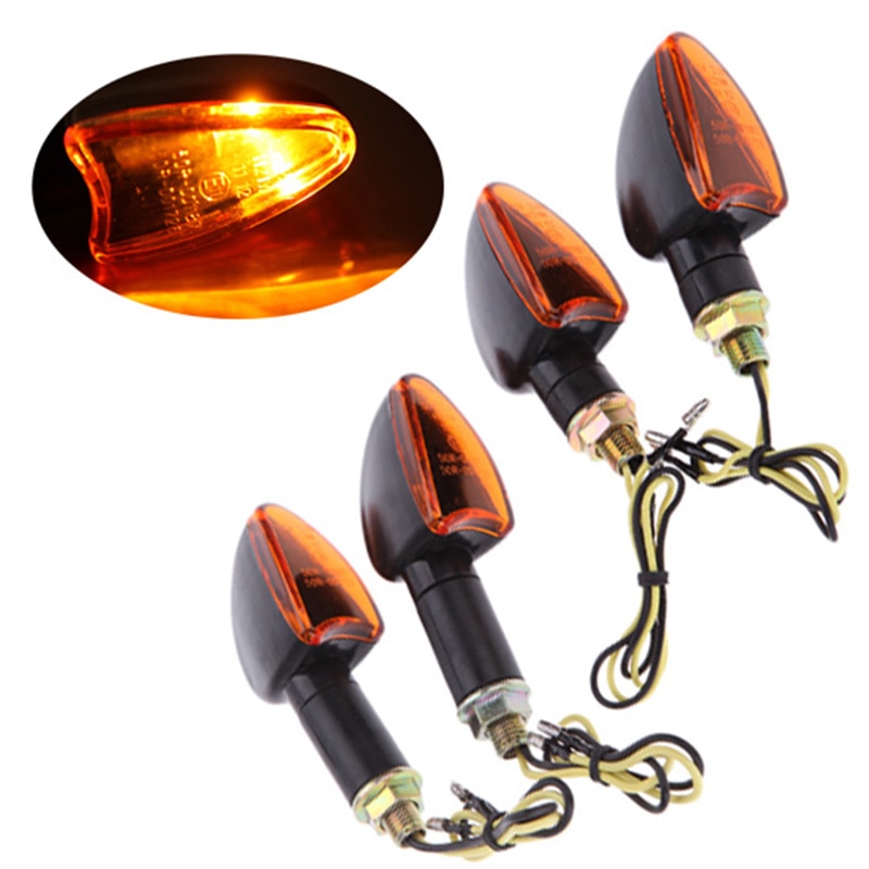 Clignotant universel de moto, 12V, clignotant avant et arrière, lampe halogène, pour Honda suzuki