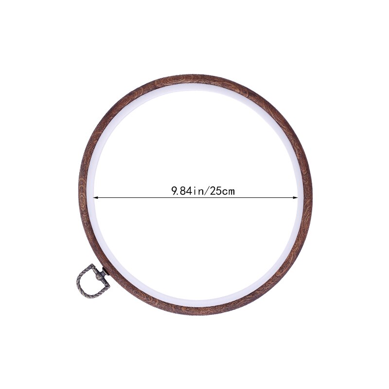LMDZ 1Stck Praktische Stickerei Reifen Rahmen Foto Rahmen Kreuz Stich Band Ring Stickerei Kreis NäHenne Bausatz Rahmen Stickerei Band: 25cm