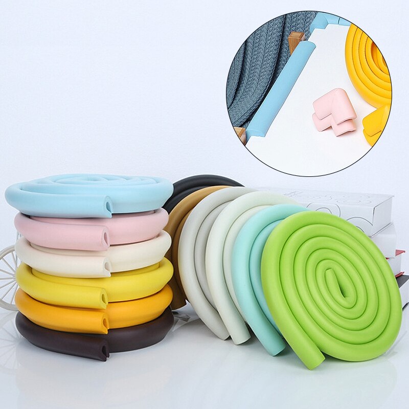 2 Meters Table Desk Edge Guard Strip Extra Thick Furniture Corner Protect Home Anti-collision Strip with Free Double-sided Tape