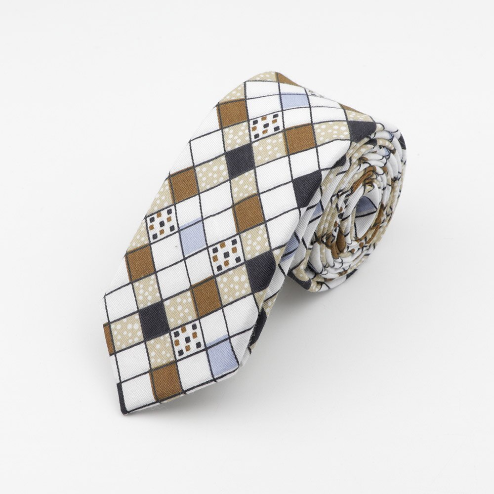 Corbatas de algodón a rayas a cuadros para hombre, corbata para hombre, ropa clásica, corbata para boda, sensación de tecnología, corbatas