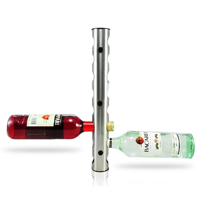 Wall-mounted wine rack stainless steel column wine rack wine rack wall hanging bar wine rack home decoration