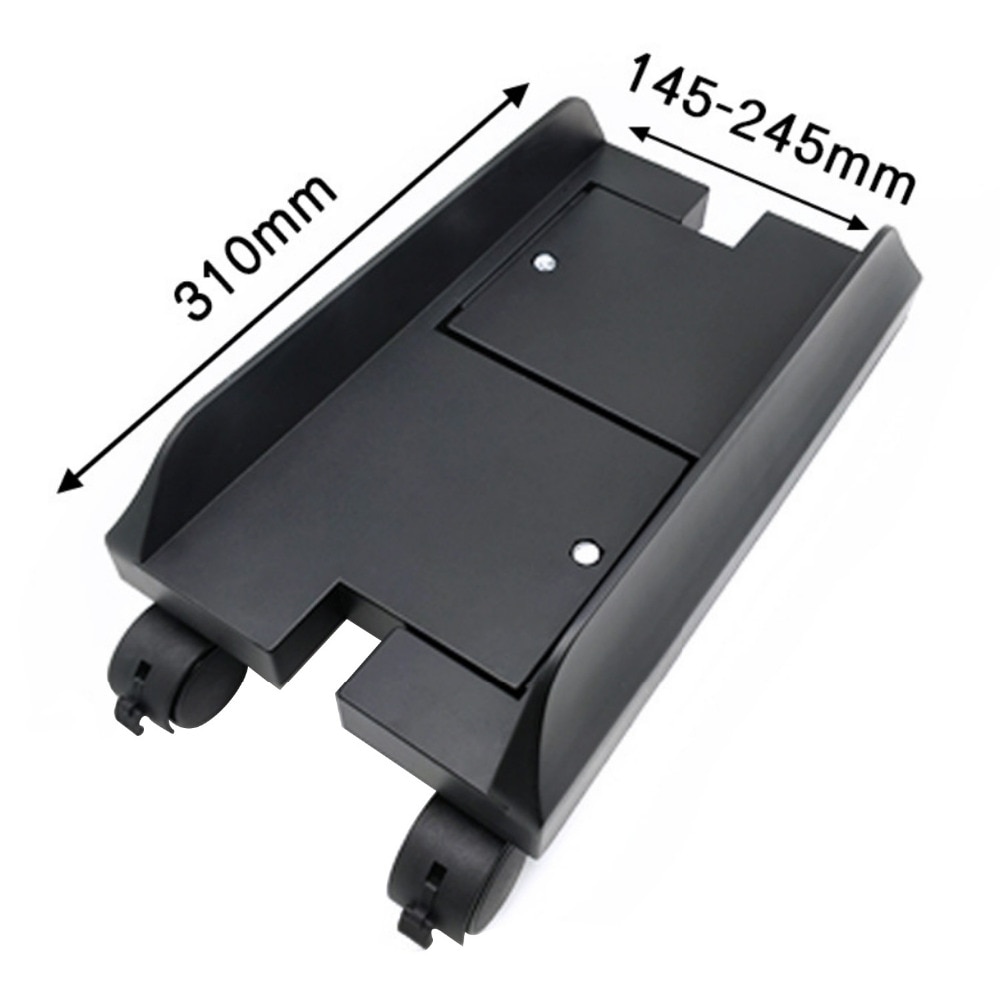 Besegad Verstelbare Computer Case CPU Rolling Holder Bracket Stand Desktop Mainframe Opbergrek met 4 Zwenkwielen