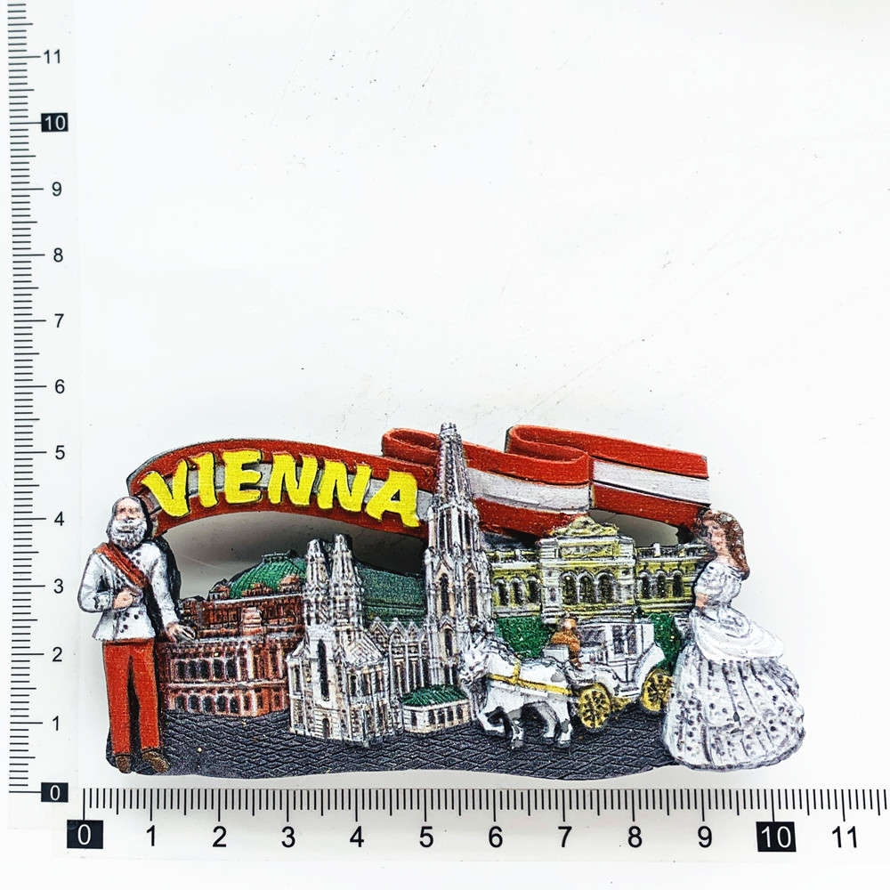 Europa österrike wien kylskåpsmagneter turist souvenirer hantverk kylskåpsklistermärken heminredning handgjorda: Lavendel-