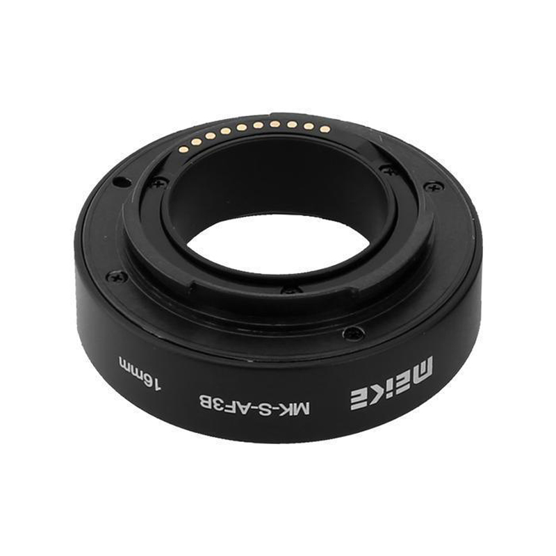 Meike 10mm 16mm Plastic Extension Tube Close Shot Adapter Ring Lens Auto Focus for Sony E-Mount A6500 A6400 A7M3 A7 II A6000 A7R