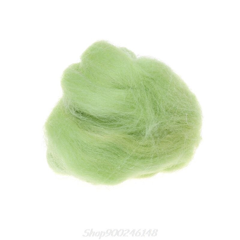 Mode Wol Corriedale Needlefelting Top Zwervende Geverfd Spinning Nat Vilten Fiber D08F