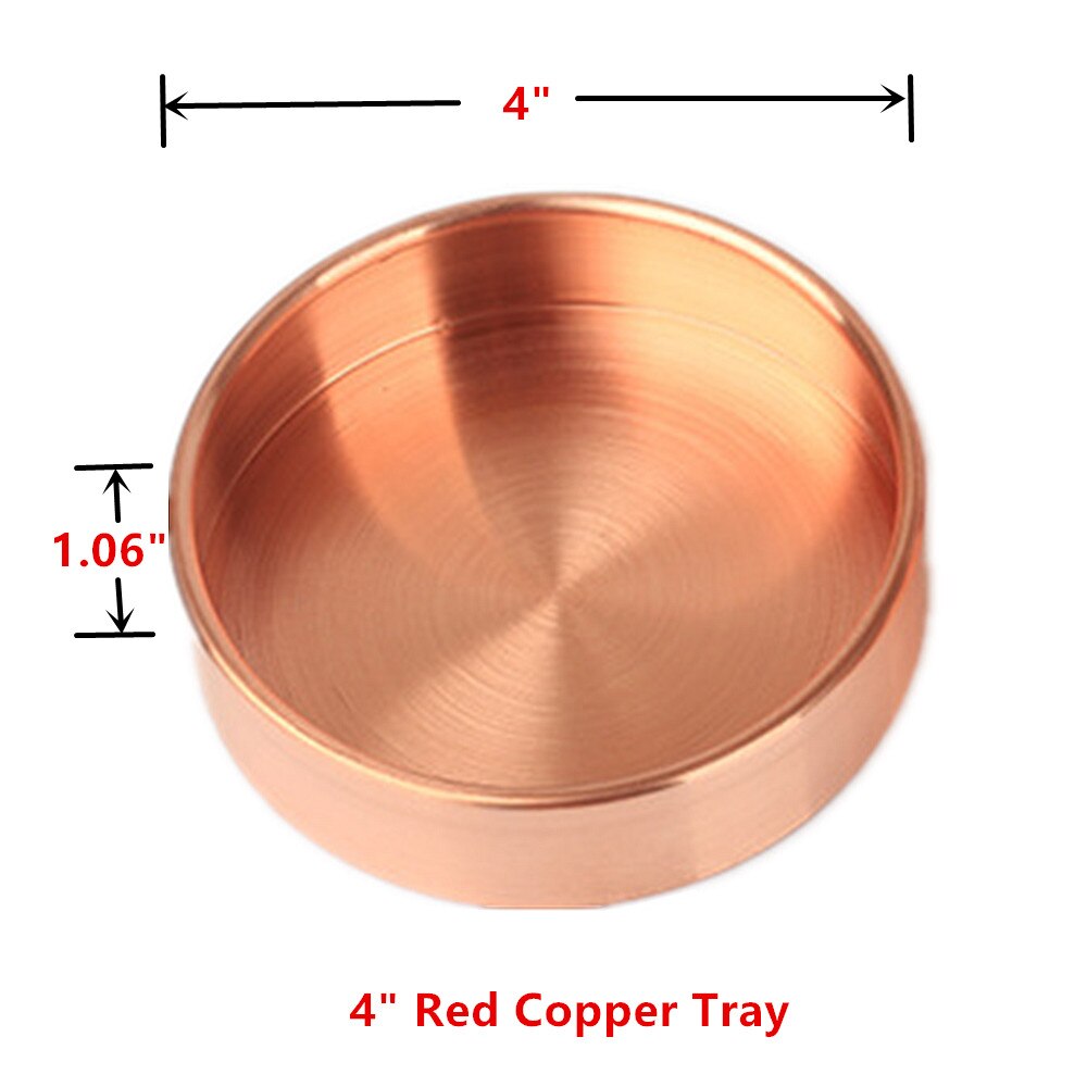 Luxe ronde messing kaptafel houder voor badkamer, commode, keuken, sieraden bureau organizer koperen dienbladen pennenhouder: Roségoud klein