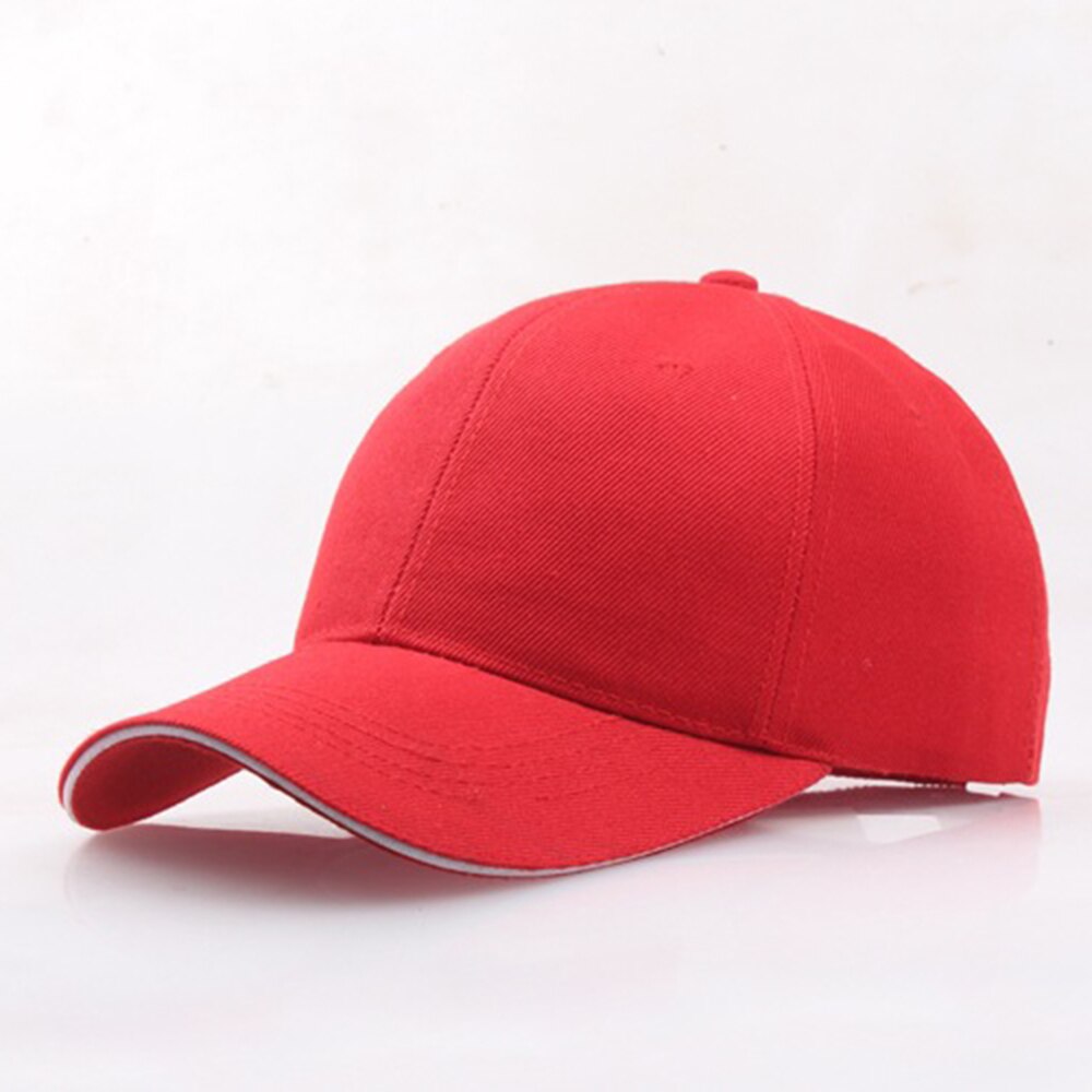 Gorras de béisbol de algodón para hombre y mujer, gorras de béisbol unisex de Color puro, ligeras, deportivas combinables con todo, unisex: Red