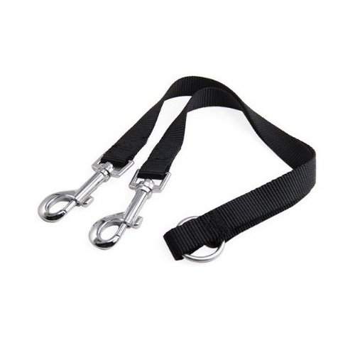 Coupleur en Nylon Double laisse pour chien, 1 laisse, 2: Default Title