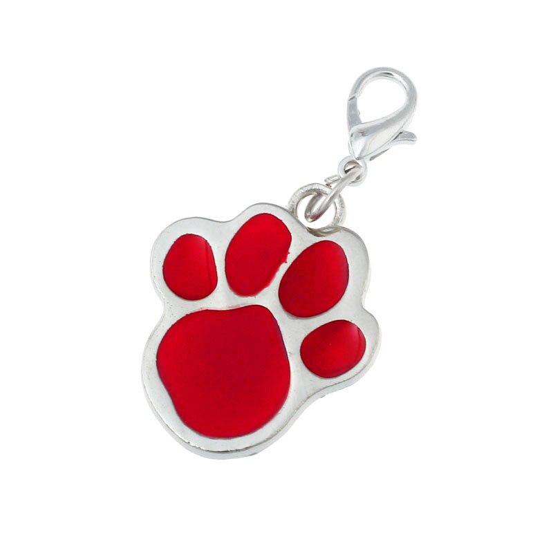 Hond Poot Stijl Hond Naam Hond Ketting Tag Huisdieren Voor Huisdieren Mode Sleutelhanger: Red