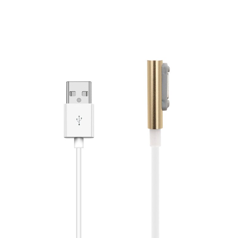 100% Brand Magnetic Charger USB Magnet Charging Cable USB Adapter for Sony Xperia Z3 L55t Z2 Z1 Compact XL39h: Gold