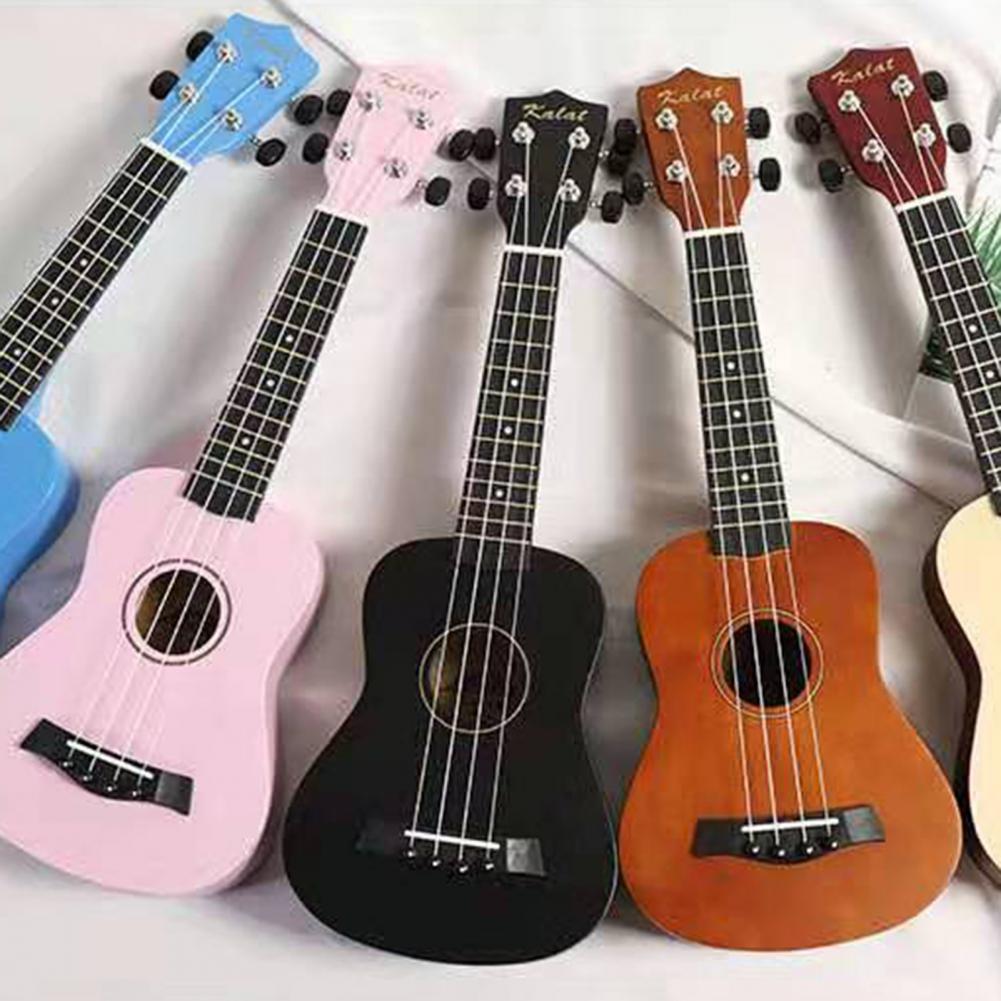 Ukulele Exquisite Musical Learning 4 Strings Children Colorful Wood Ukulele for Beginner