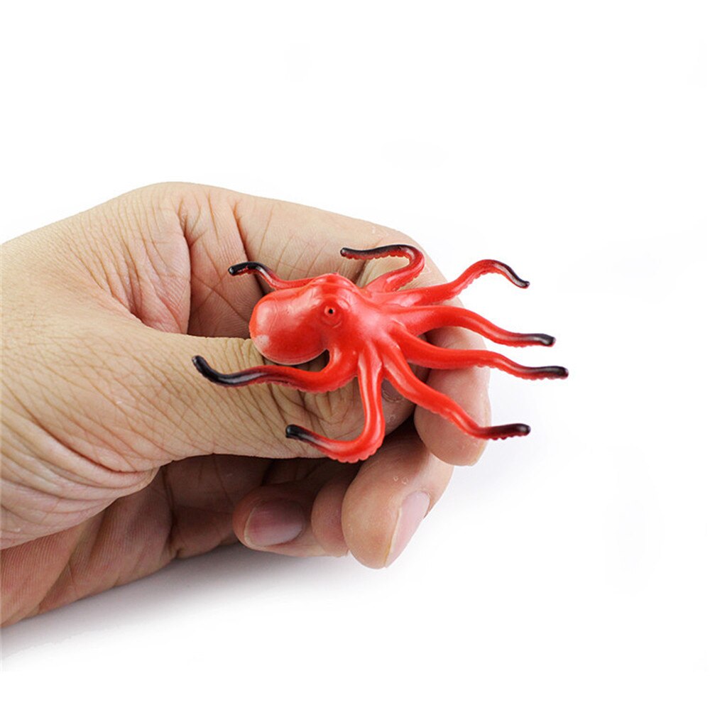 24Pcs Ocean Sea Life Simulatie Diermodel Sets Walvis Schildpad Krab Dolfijn Actie Toy Figures Kinderen Educatief Speelgoed # YL10