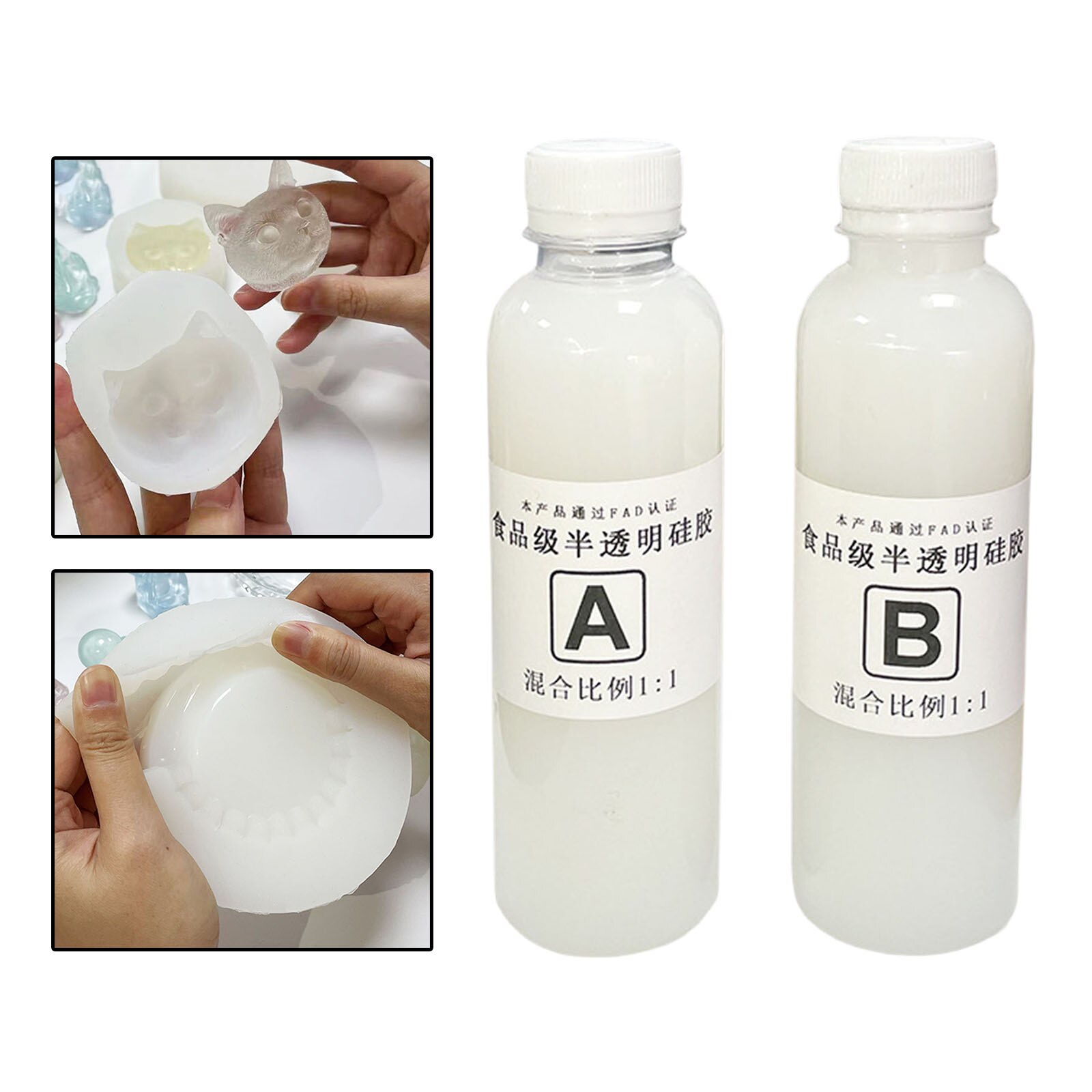 Kit per stampi, gomma siliconica liquida, facile da usare per stampi in resina, fusione