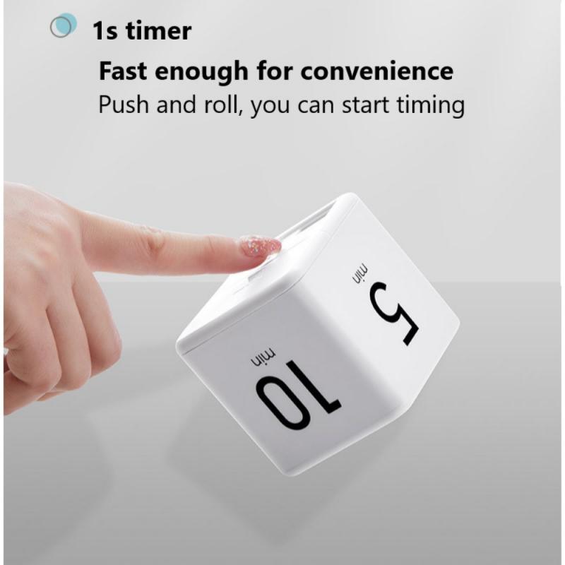 Kitchen Cubic Timer Multi-functional Timer Digital Time Management The Miracle Cube Stopwatch Kids Workout Timer Kitchen Tools