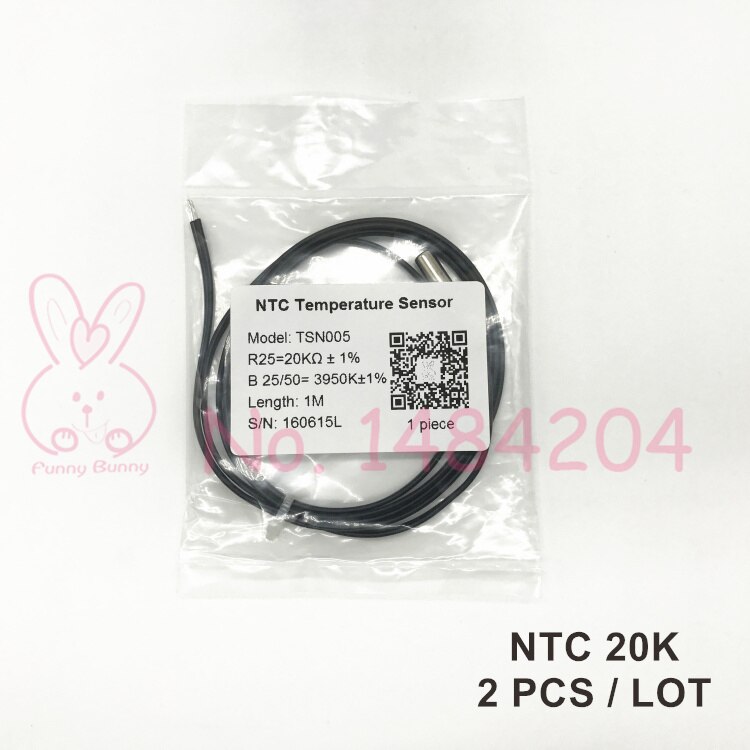 2x NTC 3950 Thermistor Temperature Sensor 20K 50K ... – Grandado