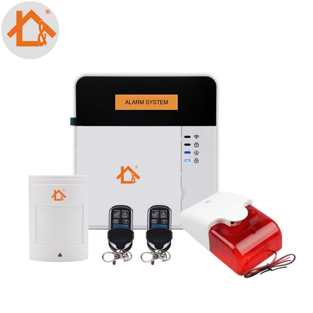 App CE LCD Wireless GSM Alarm Keypad Security Alarm System With Pir Motion Sensors