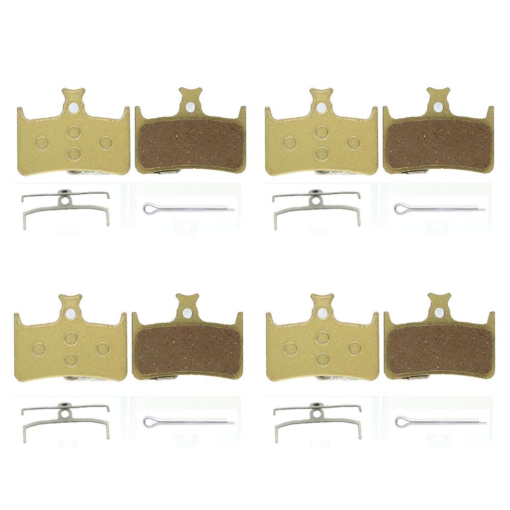 Resin Metal MTB Bicycle Hydraulic Disc Brake Pad For Hope Tech 3 V4 E4 Mountain Cycling Bike Brake Pad Parts Accessories: 4pcs metal