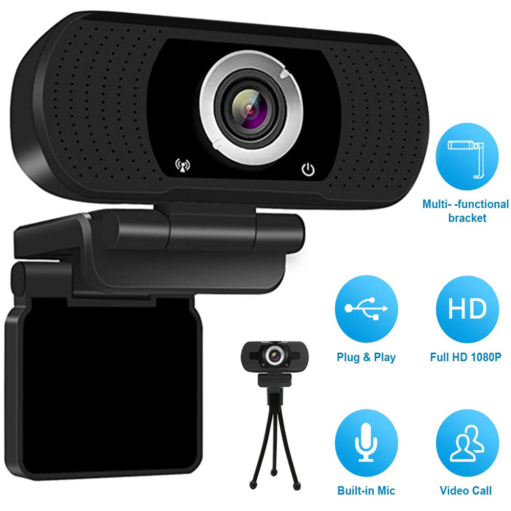 1080P HD Webcam USB Web Camera Built-in Microphone Video Call manual focus Web Cam for Desktop Computer Desktop PC Laptop