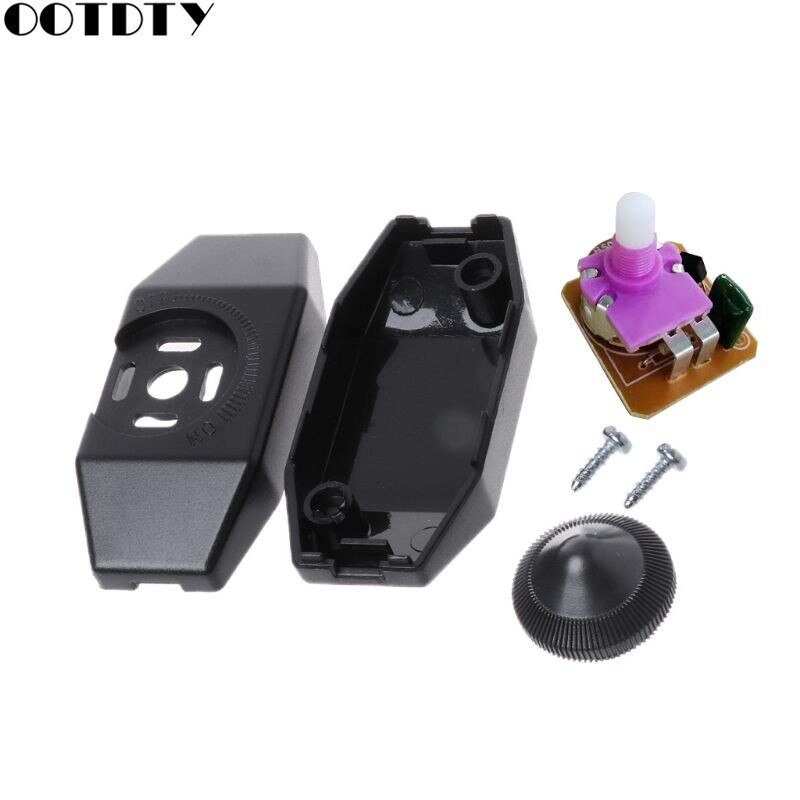 Dimmer Switch Table/Desk Lamp Knob Adjust Light Dimmable Button Accessories: Black