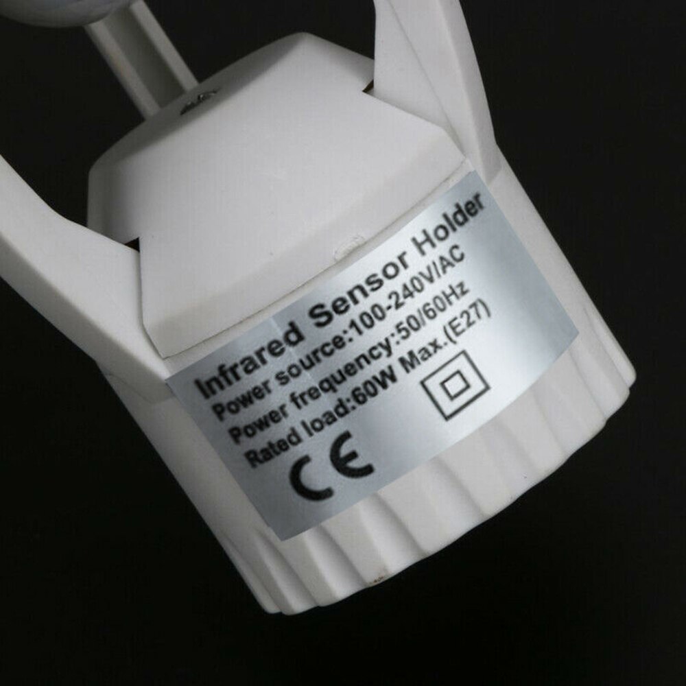E27 LED Lamp Bulb Holder Light Socket Switch Infrared PIR Motion Sensor 110-240V Infrared Sensor Bulb Switch
