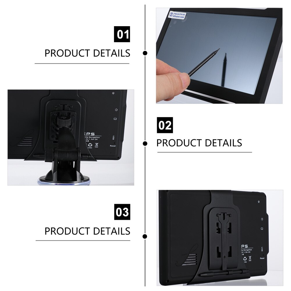 1pc Car GPS Navigation Device Car-mounted Touch Screen GPS Navigation Tool Navigator for Car