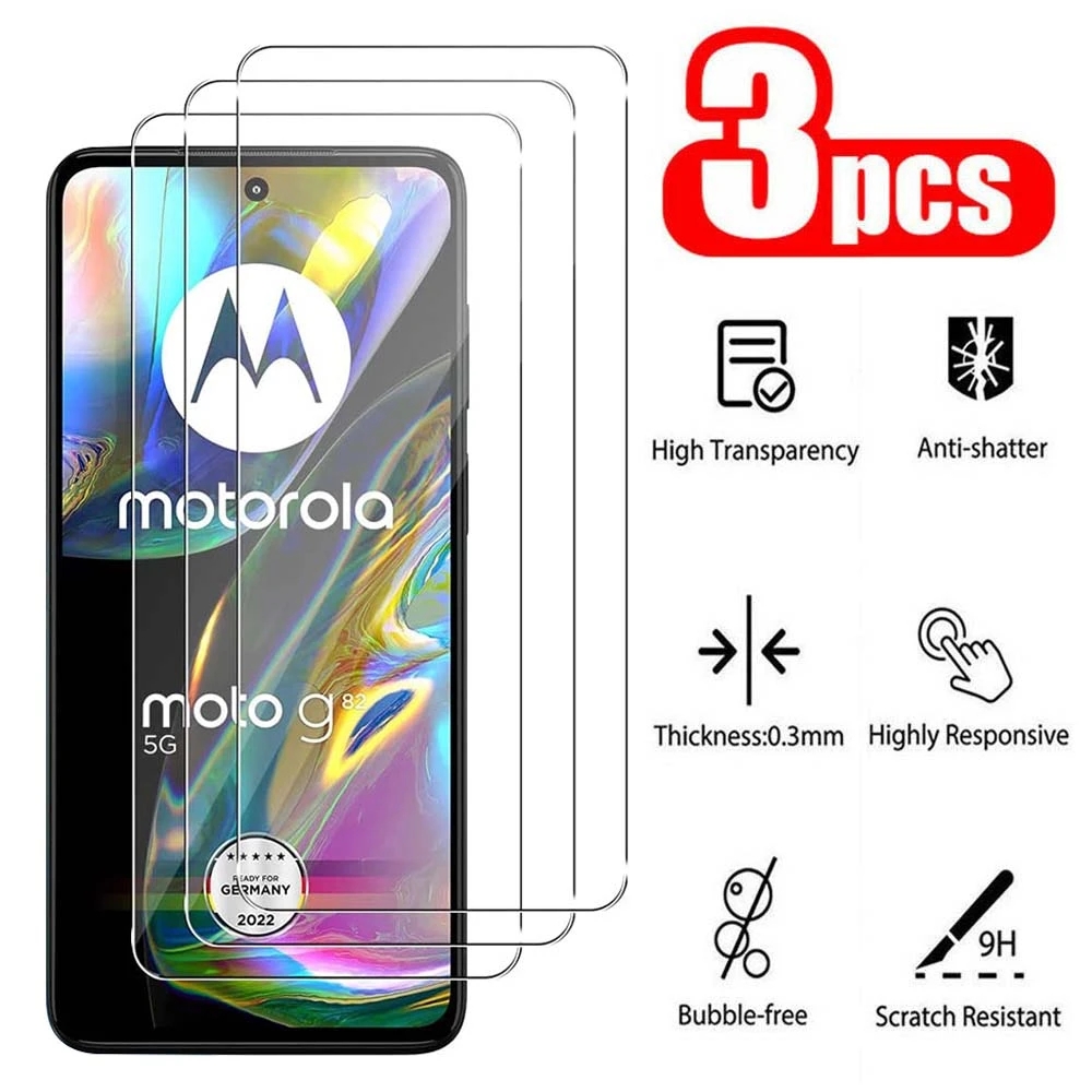 Protecteur d'écran pour Motorola Moto G Stylus 5G 2023 2022 4G, 3 pièces, Film de protection en verre trempé