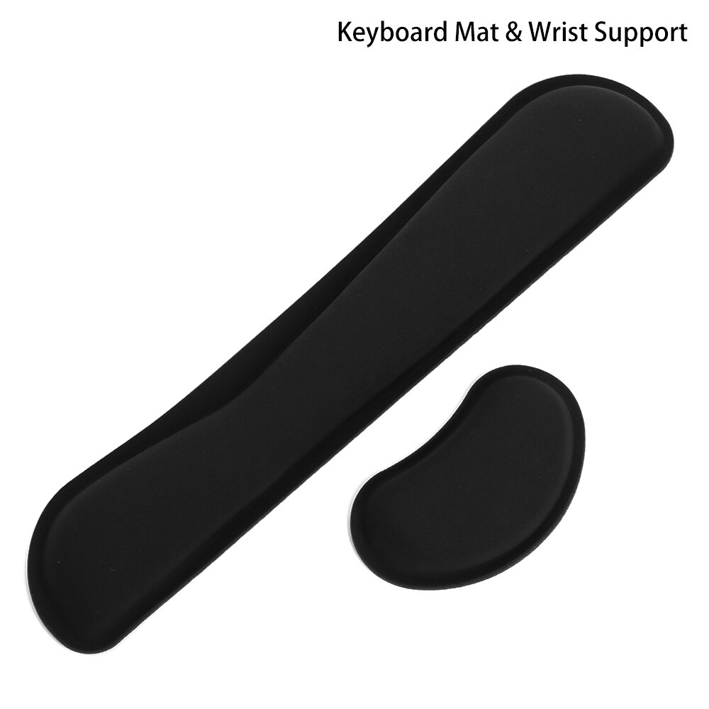 1Set Game Mouse Mat Memory Sponge Keyboard Ergonomic Wrist Rest Pads Anti Slip Hand Support Office Supplies Computer Laptop Acce: Keyboard and Wrist