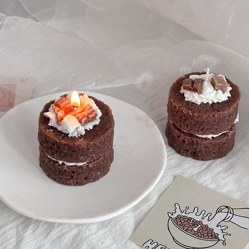 Fai da te 3D creativo torta di Pannello stampo per candele in silicone aromaterapia gesso sapone resina argilla stampo candela fatta a mano creazione di decorazioni per la casa